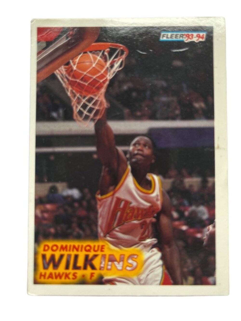 Dominique Wilkins 1993-94 Fleer Basketball Card Atlanta Hawks #7 Vintage S85